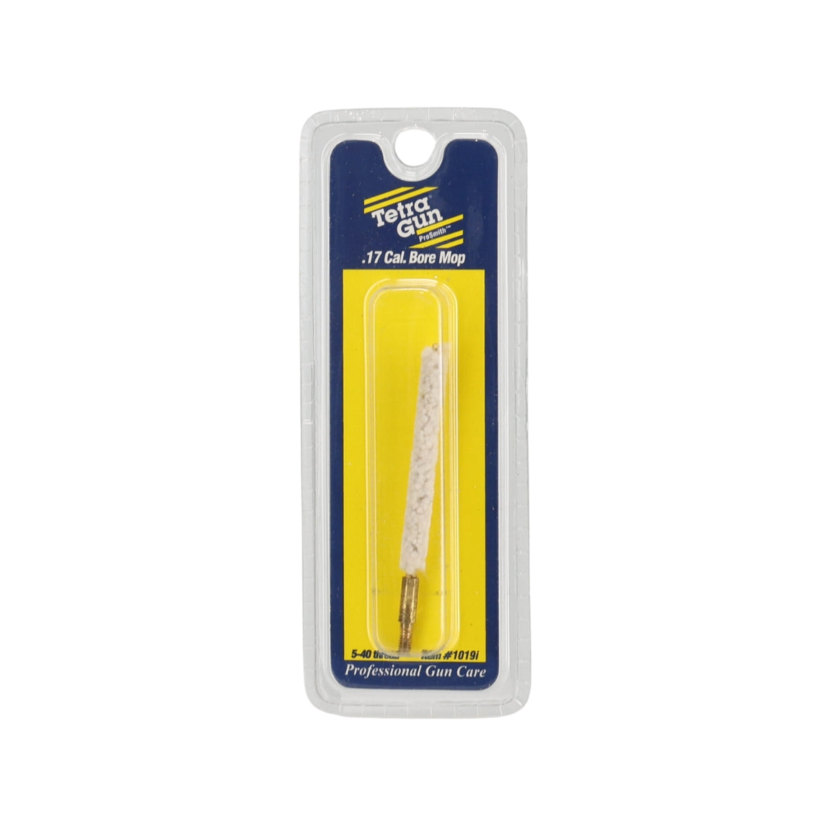 .17 calibre bore mop brush on a white background