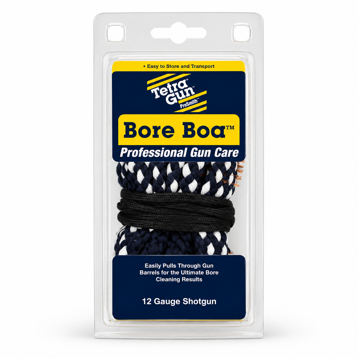 Tetra Gun 12 Gauge Bore Boa packaging on a white background