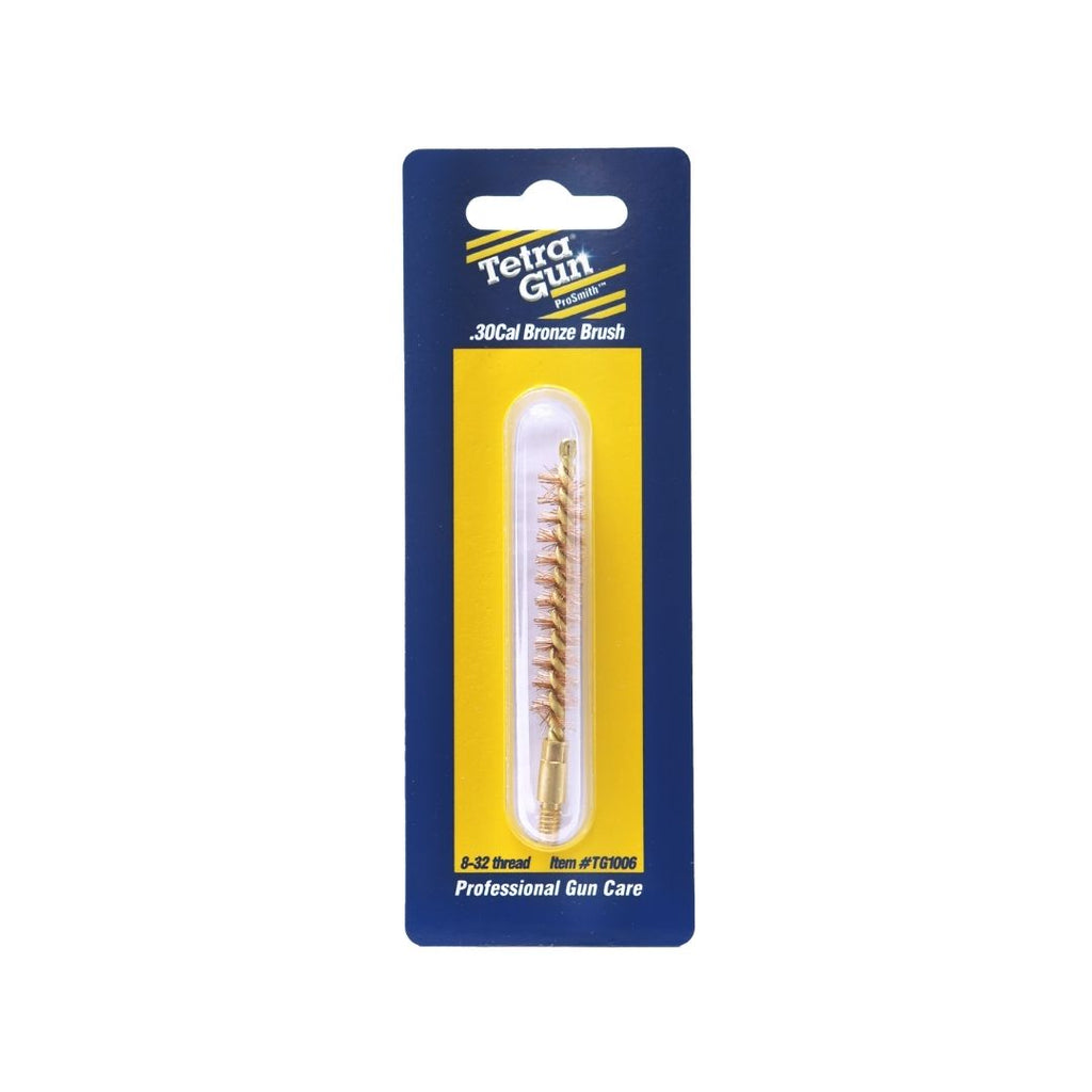 .30 calibre bronze brush on a white background