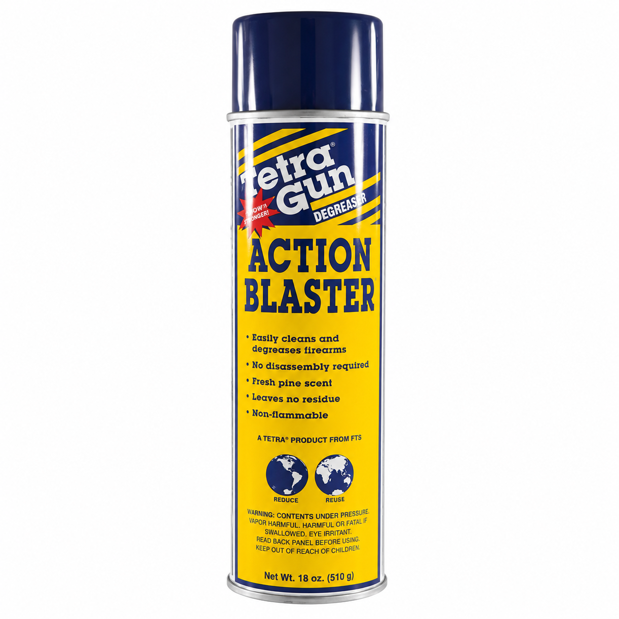 Tetra Gun 18oz Action Blaster spray can on a white background