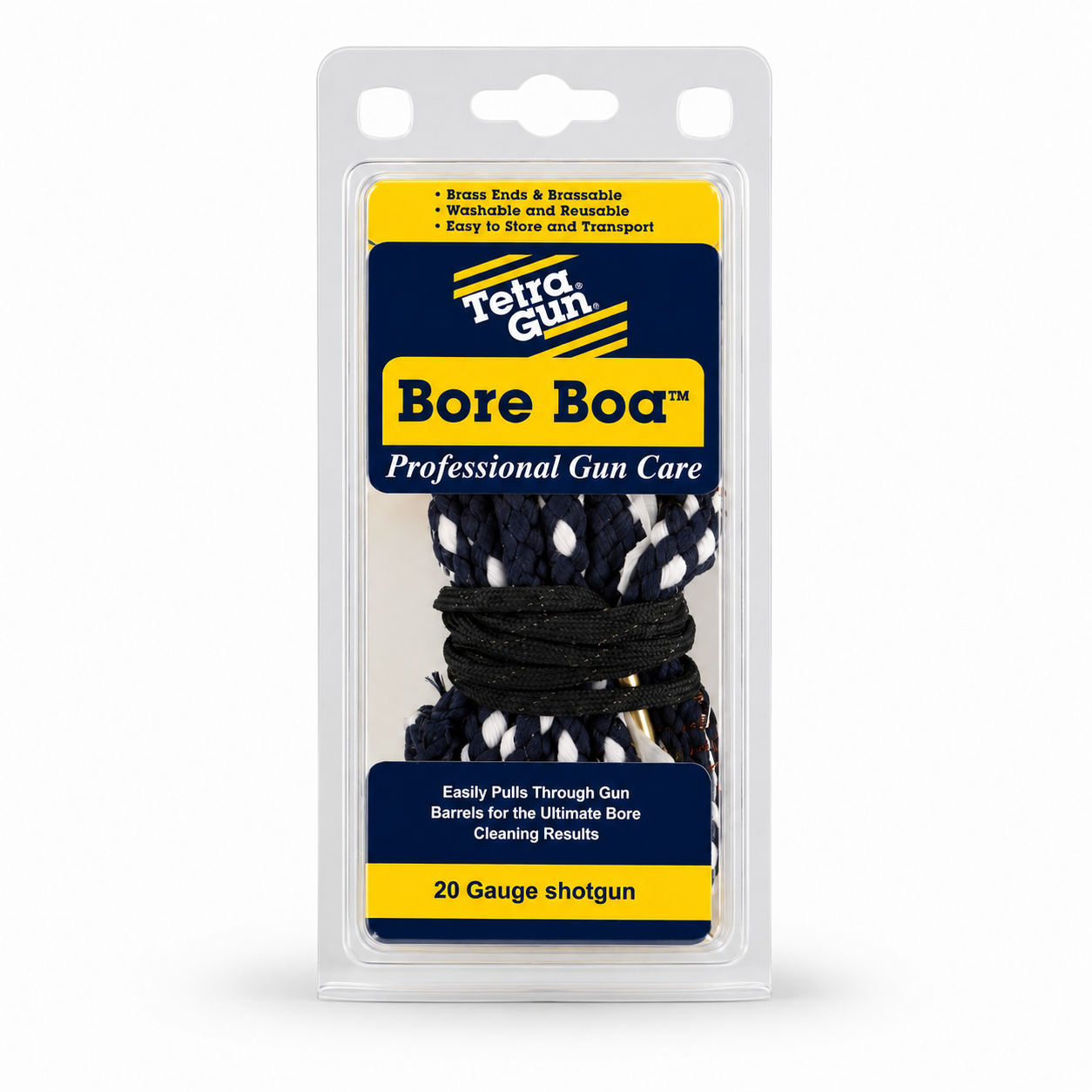 Tetra Gun 20 Gauge Bore Boa packaging on a white background