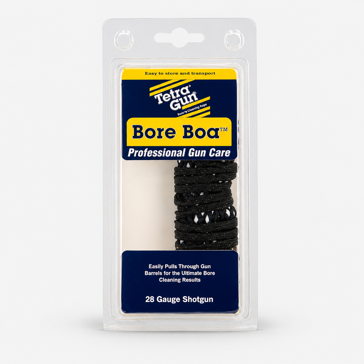 Tetra Gun 28 Gauge Bore Boa packaging on a white background