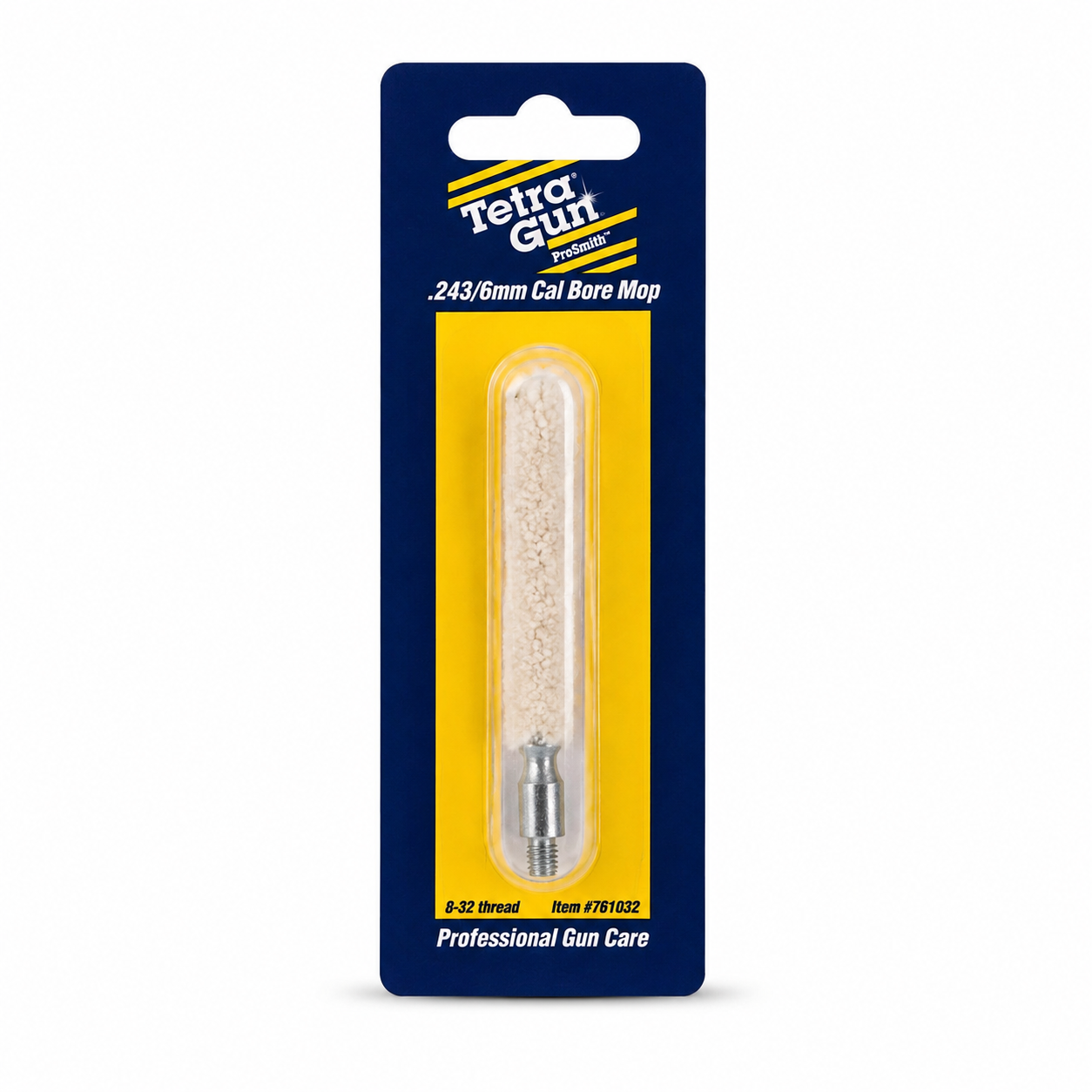 Tetra Gun .243 cal bore mop on a white background
