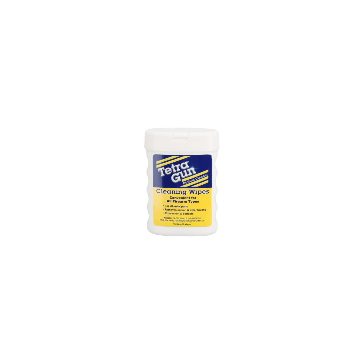 Tetra Gun cleaning wipes for quick gun cleaning on a white background